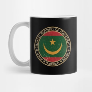 Vintage Islamic Republic of Mauritania Africa African Flag Mug